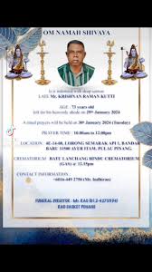 RAO CASKET PENANG / INDIAN FUNERAL SERVICES PULAU PINANG