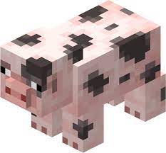 The name of this robot is peppe the pig. Minecraft Earth Spotted Pig Minecraft Wiki