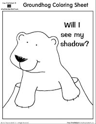 Holiday and seasonal coloring pages. Groundhog Day Coloring Sheet Will I See My Shadow Groundhog Day Preschool Groundhog Groundhog Shadows