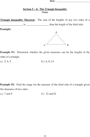 Follow these simple steps to find the perimeter of a triangle. Geometry Relationships In Triangles Unit 5 Name Pdf Free Download