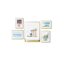 Set Of 5 Matinee Multi Photo Display Frames Matte Brasss Umbra Target Shop target for umbra picture frames you will love at great low prices. set of 5 matinee multi photo display frames matte brasss umbra