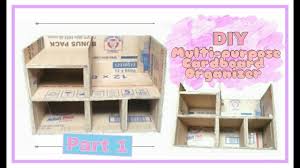The washi tape helps reinforce the boxes, so they're stronger than organizers that use scrapbook paper. Diy Cardboard Organizer Cheap And Easy Part 1 Aye Ji