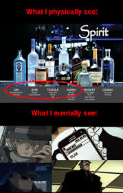 Detective Conan Case Closed Meitantei Conan Meme Physically Mentally See Gin Vodka Rum Tequila