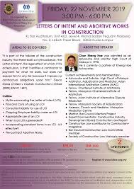 Badan peguam malaysia) is a professional body which regulates the profession of lawyers in peninsular malaysia. Seminar On Letters Of Intent And Abortive Works In Construction On 22 November 2019 Kl Bar