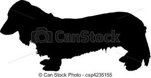 Black And White Dachshund Clipart Stock Illustrations Of Silhouette Of Miniature Dachshund Silhouette Of Miniature Csp4235155 Search Clip Long Haired Dachshund Dachshund Breed Dachshund