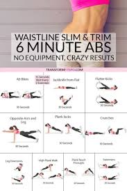 The Ultimate 6 Minute Abs Workout To Trim And Slim Awesome Results Abs Workout Workout Plan Abs Workout For Women