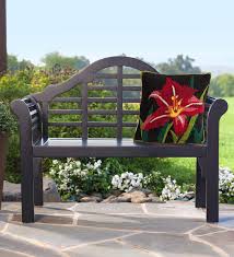 Looking for your perfect garden bench? Lutyens Wood Garden Bench Black Plowhearth