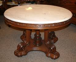 3.5 out of 5 stars. Fancy Walnut Marble Top Coffee Table Salado Creek Antiques