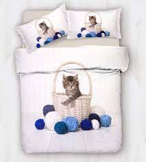Trova lenzuola bassetti gatti in vendita tra una vasta selezione di su ebay. Parure Copripiumino Matrimoniale Gatti Stella Ricami