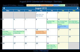 Are you looking for the month of august calendar to download and print for free? Print Friendly August 2019 Germany Calendar For Printing