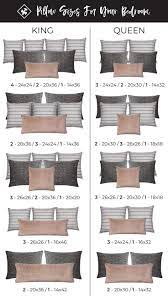 Pillow Sizing Guide Construction2style Bedroom Pillows Arrangement Master Bedroom Makeover Bedroom Interior