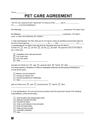 Pet sitters international did a survey in 2010 which found that their 7000+ members cleared a profit of nearly $50,000 per year after expenses. Pet Care Agreement Create A Free Pet Care Agreement Form