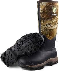Amazon Com Tidewe Hunting Boot For Men Insulated Waterproof Durable 16 Men S Hunting Boot 6mm Neoprene And Rubber Outdoor Boot Realtree Edge Camo 400gram Standard Sports Outdoors