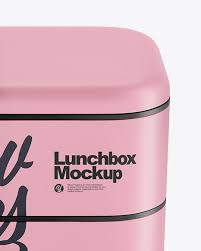 Download Matte Lunch Box Mockup In Box Mockups On Yellow Images Object Mockups PSD Mockup Templates