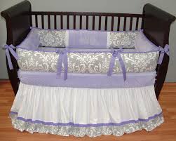 Brooklyn Lavender Baby Bedding This Custom 3 Pc Baby Crib Bedding Set Includes A Luxury Plush Detailed Bu Baby Crib Sets Baby Bedding Sets Purple Baby Bedding