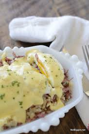 In large skillet, cook hash and onion 5 to 7 minutes or until hash is crisp and onion is tender. Corned Beef Hash Eggs Benedict Nobiggie
