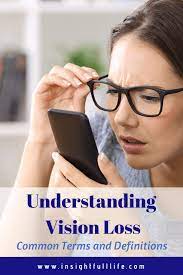 Key Terms For Understanding Vision Loss Vision Loss Visions Understanding