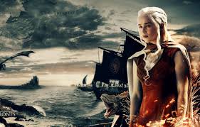 Daenerys' dragons were a huge part of hbo series game of thrones. Wallpaper Sea War Dragon Map A Song Of Ice And Fire Game Of Thrones Queen Daenerys Targaryen Boat Targaryen Tv Series Images For Desktop Section Filmy Download