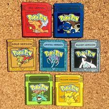 Pokemon Lapel Pins Red Blue Yellow Green Gold Silver Etsy Lapel Pins Pin And Patches Pokemon