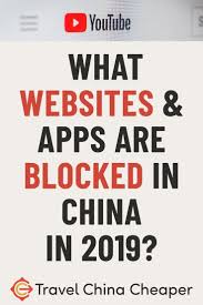 List Of Websites Apps Blocked In China For 2020 December Update Blocking Websites China Travel China