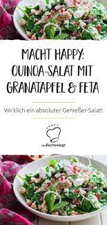 quinoa salat mit granatapfel und feta rezept in 2020 quinoa salat quinoa salat rezepte granatapfel salat