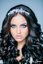 6 popular hairstyle ideas for quinceañeras. Natural Curly Hairstyles With Tiara Novocom Top