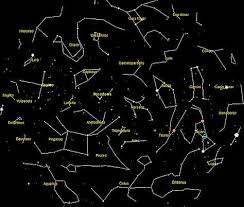 spring star constellations of the northern hemisphere in