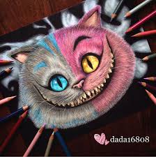 The supplies you need is a paper, pencil and colored pencils. Cheshire Cat Drawing By Amanda Lee Dada