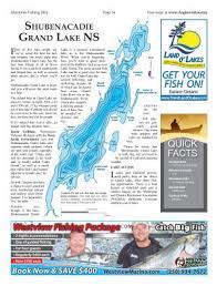 Nova scotia fisheries and aquaculture. Shubenacadie Grand Lake Free Maps Angler S Atlas