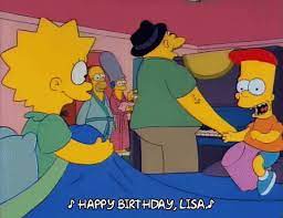Happy Birthday Lisa Simpsons Gifs Tenor