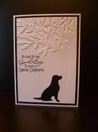 Craft Card Pet Sympathy Cards Sympathy Cards Handmade Sympathy Cards