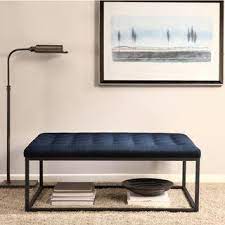 Sale +!+'first class' modern leather chair and upholstered ottoman. Renate Navy Linen Coffee Table Ottoman Offer Picker Ottoman Coffee Table Ottoman Table Furniture