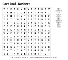 Try our unique hard and expert word search modes! Download Word Search On Cardinal Numbers