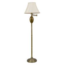 Luxury brass floor lamps, skilfully handmade in italy: 59 3 Way Antique Swing Arm Floor Lamp Brass J Hunt Target