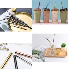 There it is, that's the straw, you see? Smoothie Color Wider 8mm Steel Bulk Eco Straws 215mm X 8mm Bulk Eco Straws
