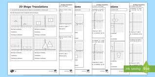 Biology corner dna coloring transcription and translation answer. Four Quadrant 2d Shape Translations Differentiated Activity Sheets