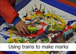 Mark Making Activities For Younger Children Early Years Careers Mark Making Train Activities Eyfs Activities