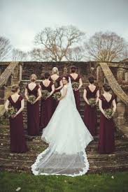Burgundy Maroon Bridesmaid Dresses And Stunning Bridal Party Photo Dresses Are Cool But Wedding Bridesmaid Dresses Maroon Bridesmaid Dresses Wedding Colors