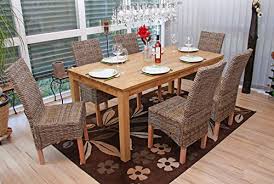 Dining chairs don't just have to look good, but should feel good, too. Mendler Dining Chairs M44 Rattan Without Seat Cushions Set Of 6 Buy Online In Andorra At Andorra Desertcart Com Productid 60705088
