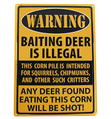 Seriously.why limit happy to an hour? Treasure Gurus Baiting Deer Warning Funny Embossed Metal Hunting Sign Garage Bar Wall Decor Reviews Wayfair