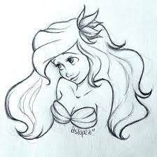 30 Magical Disney Drawing Sketch Ideas Inspiration Brighter Craft Little Mermaid Drawings Mermaid Drawings Disney Drawings Sketches