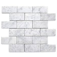 Need tile for your shower? Stone Center Online Carrara White Italian Carrera Marble Subway Brick Mosaic Tile 2x4 Honed Venato Bianco Bathroom Kitchen Backsplash Floor Tile Walmart Com Walmart Com