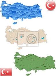 Die türkei ist eines der reiseländer nummer 1; Turkei Landkarte Wandposter Poster Topkapi Izmir Istanbul Myloview De