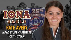 Iona's Avery Repeats As MAAC Student-Athlete of the Year