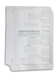 Treeseek 15 Generation Pedigree Chart 5 Pack Blank