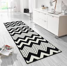 Optional auch in den größen:; Design Kurzflor Teppich Laufer Brucke Zigzag Zickzack Teppich Boss