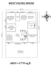 35 X 50 Beautiful 3bhk West Facing House Plan As Per Vastu Shastra Autocad Dwg And Pdf File West Facing House Little House Plans House Floor Design