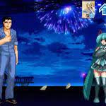初音ミクブラック ロックシューターin mugen 初音未來大戰黑岩射手miku hatsune vs black rock shooter hatsune miku miku hatsune