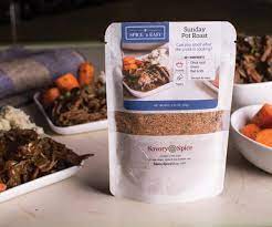 Pour over roast and vegetables. Crock Pot Roast Savory Spice