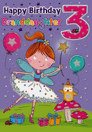 Happy Birthday Wishes For 3 Year Old Granddaughter 3rd Birthday Card Granddaughter 3 Today 9 X 6 25 Inches Regal Publishing Regalpublishing Birthdaychild In 2020 Happy Birthday Cards Birthday Cards 3rd Birthday
